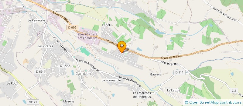 localisation de l'entreprise SCI LE CLOS DE SALY  CAMBON