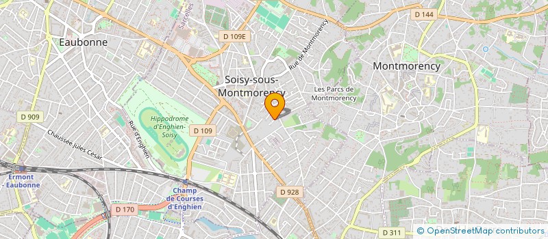 localisation de l'entreprise SCI LE CLOS DE SERAINCOURT à SOISY-SOUS-MONTMORENCY