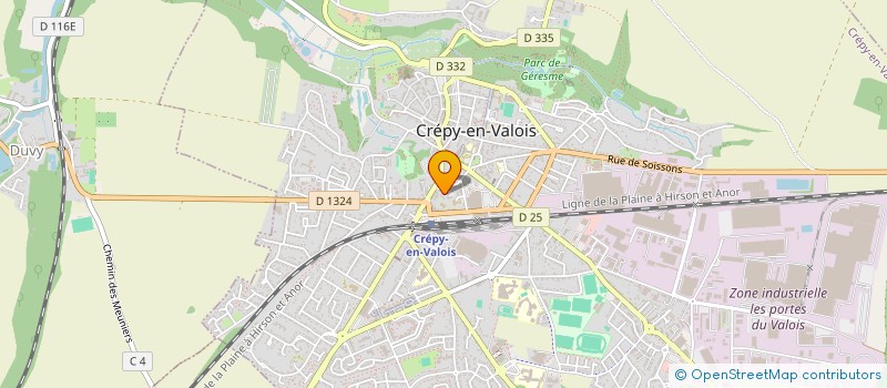 localisation de l'entreprise SCI LE CLOS DE VEZ  CREPY-EN-VALOIS