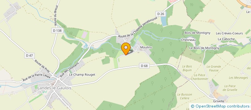 localisation de l'entreprise SCI LE CLOS DE VILLEE  LANDES LE GAULOIS