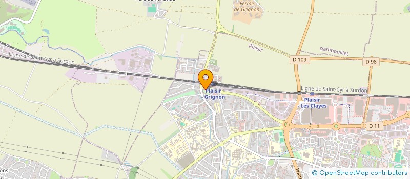 localisation de l'entreprise SCI LE CLOS DE VILLIERS  PLAISIR