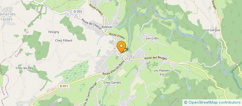 localisation de l'entreprise SCI LE CLOS DEBORDE  VIUZ-LA-CHIESAZ