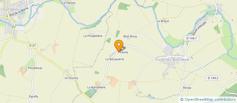 localisation de l'entreprise SCI LE CLOS DEMETER à TRIZAY-LES-BONNEVAL