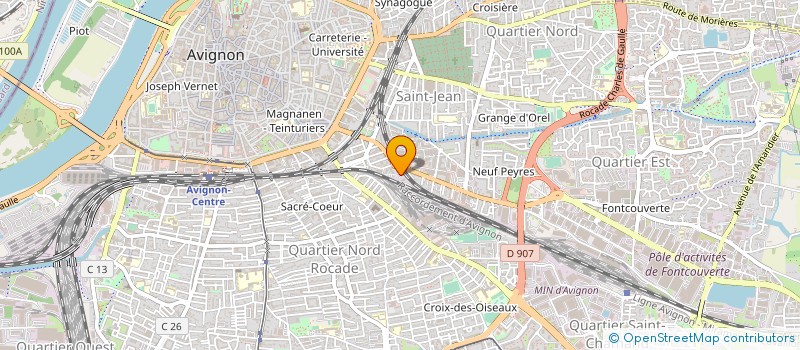 localisation de l'entreprise SCI LE CLOS DES BAUX  AVIGNON