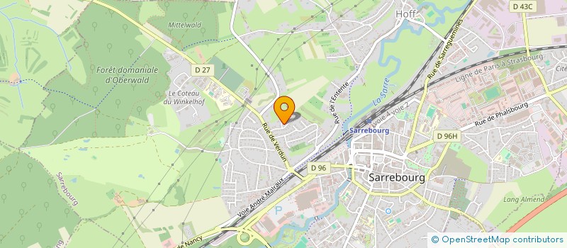 localisation de l'entreprise SCI LE CLOS DES CAPUCINS  SARREBOURG