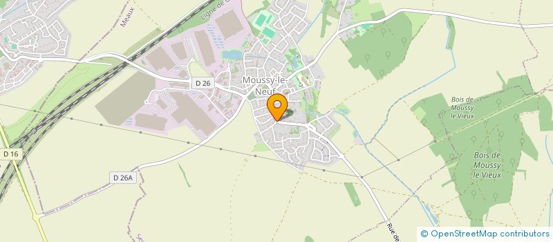 localisation de l'entreprise SCI LE CLOS DES CERISIERS  MOUSSY-LE-NEUF