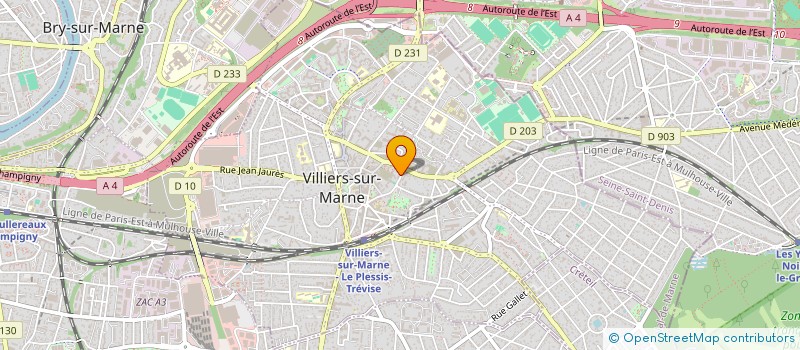 localisation de l'entreprise SCI LE CLOS DES COURS SILLONS  VILLIERS-SUR-MARNE