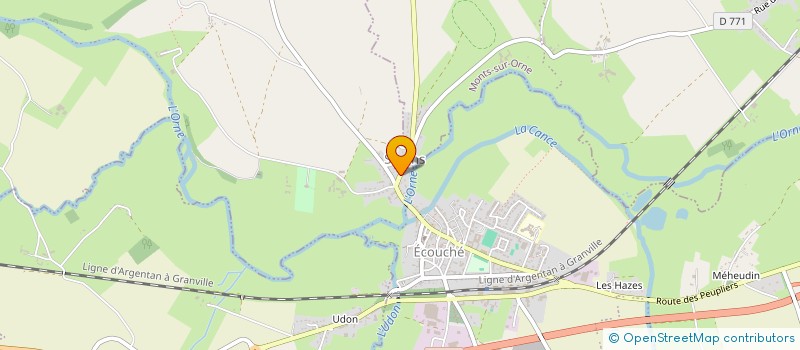 localisation de l'entreprise SCI LE CLOS DES DROULLIN  ECOUCHE-LES-VALLEES