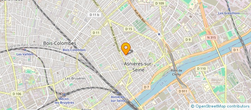 localisation de l'entreprise SCI LE CLOS DES FONTAINES  ASNIERES-SUR-SEINE