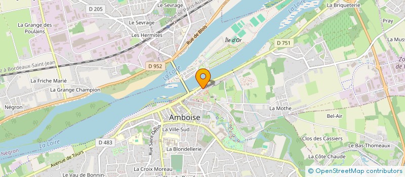 localisation de l'entreprise SCI LE CLOS DES GOLANDIERES  AMBOISE