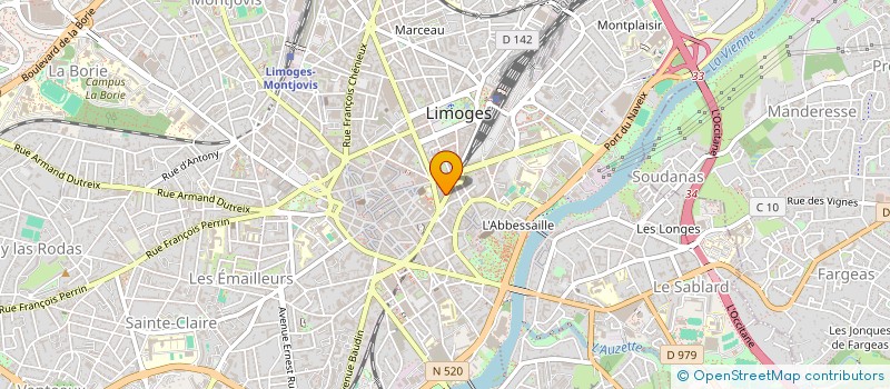 localisation de l'entreprise SCI LE CLOS DES LIEVRES à LIMOGES