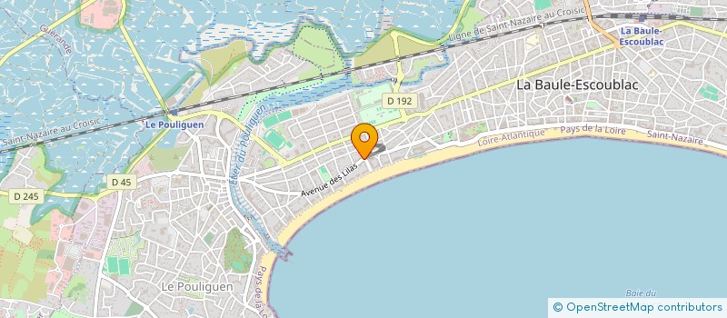 localisation de l'entreprise SCI LE CLOS DES LILAS  LA BAULE-ESCOUBLAC