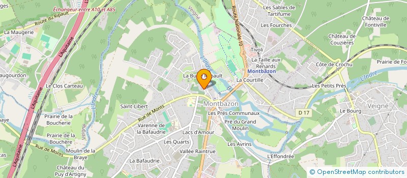 localisation de l'entreprise SCI LE CLOS DES LILAS  MONTBAZON