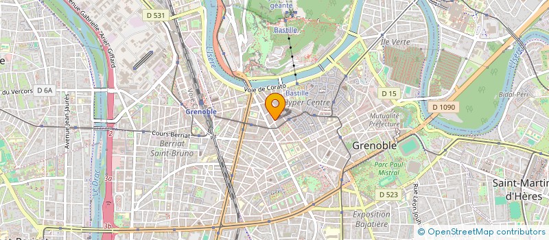 localisation de l'entreprise SCI LE CLOS DES LOUVATTES  GRENOBLE