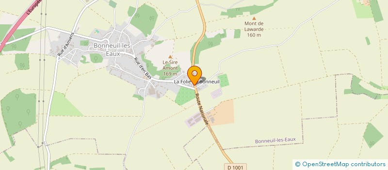 localisation de l'entreprise SCI LE CLOS DES MURETS  BONNEUIL-LES-EAUX