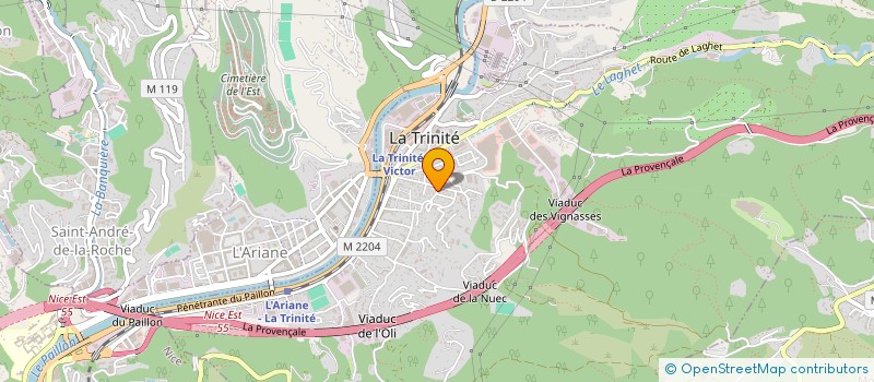 localisation de l'entreprise SCI LE CLOS DES OLIVIERS à LA TRINITE