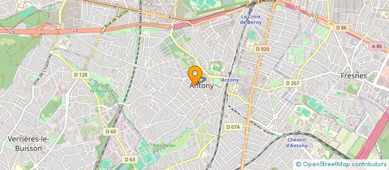 localisation de l'entreprise SCI LE CLOS DES PEINTRES ANTONY à ANTONY