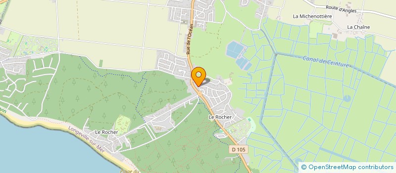 localisation de l'entreprise SCI LE CLOS DES PINS  LONGEVILLE-SUR-MER