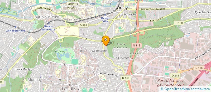 localisation de l'entreprise SCI LE CLOS DES RABATS à ORSAY