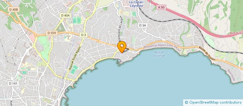 localisation de l'entreprise SCI LE CLOS DES ROSES  LA CIOTAT