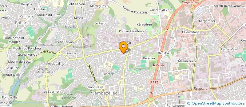 localisation de l'entreprise SCI LE CLOS DES ROSES  BREST