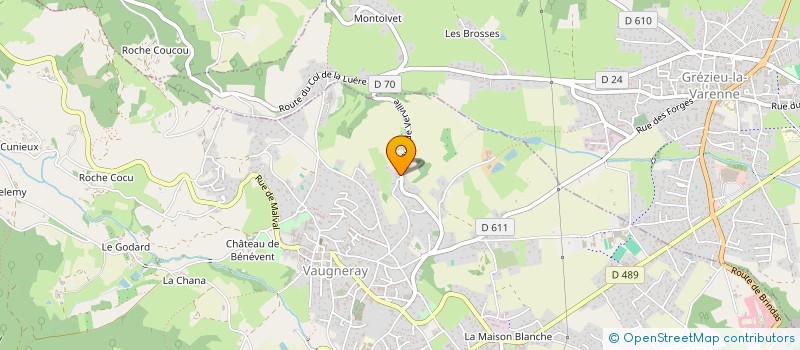 localisation de l'entreprise SCI LE CLOS DES ROSIERS  VAUGNERAY