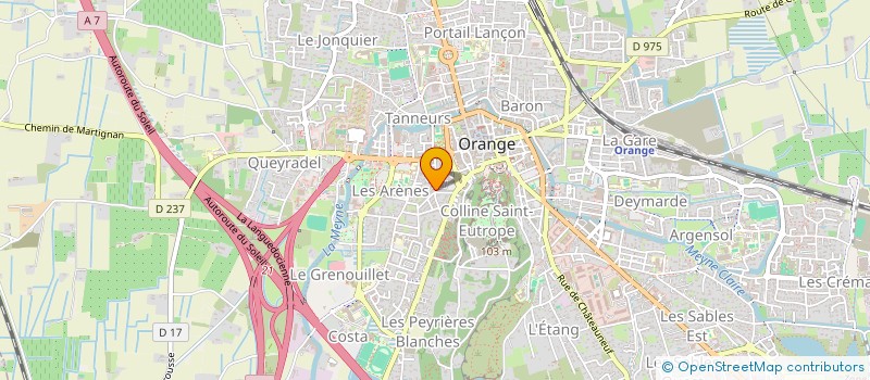 localisation de l'entreprise SCI LE CLOS DES THERMES  ORANGE