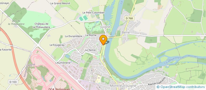 localisation de l'entreprise SCI LE CLOS DES TILLEULS  MONTREUIL-JUIGNE