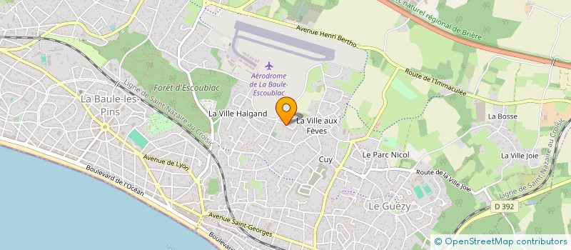 localisation de l'entreprise SCI LE CLOS DES TROIS FLEURS à LA BAULE-ESCOUBLAC