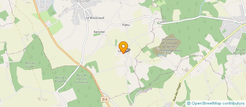 localisation de l'entreprise SCI LE CLOS DES TUILES  TREGUIDEL