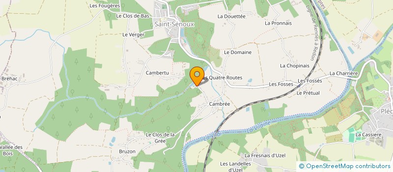 localisation de l'entreprise SCI LE CLOS DES VALLEES  SAINT-SENOUX