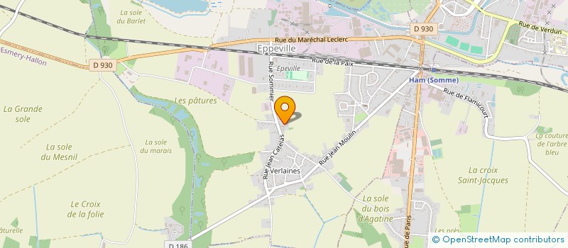 localisation de l'entreprise SCI LE CLOS DES VIGNES  EPPEVILLE