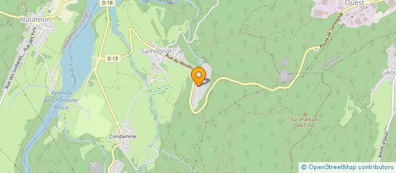 localisation de l'entreprise SCI LE CLOS DES VIGNES  SAMOGNAT