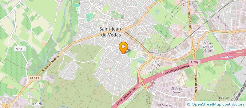 localisation de l'entreprise SCI LE CLOS DES VIOLETTES  SAINT-JEAN-DE-VEDAS