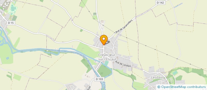 localisation de l'entreprise SCI LE CLOS DU BLANC RUPT  CREVECUR-SUR-L'ESCAUT