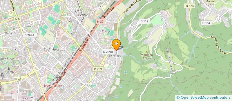 localisation de l'entreprise SCI LE CLOS DU BOIS MENTEL  SAINT-MARTIN-D'HERES