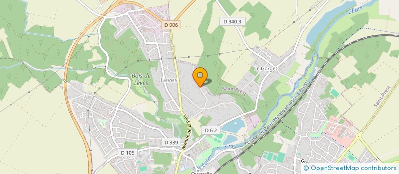 localisation de l'entreprise SCI LE CLOS DU BOUT DU VAU à LEVES