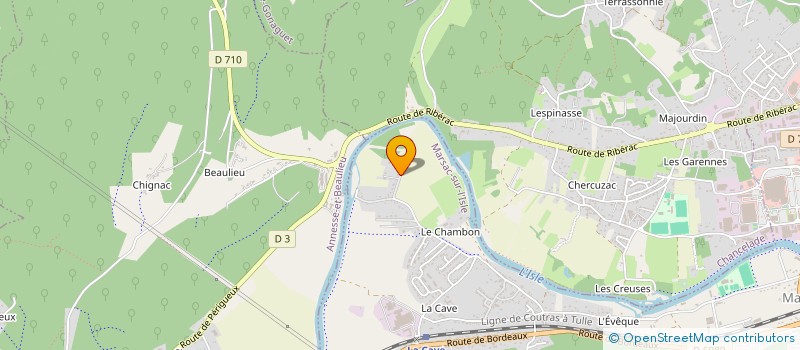 localisation de l'entreprise SCI LE CLOS DU CHAMBON  MARSAC-SUR-L'ISLE