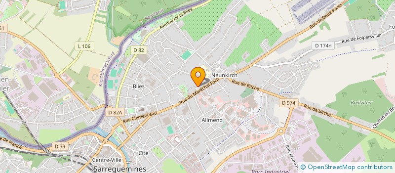 localisation de l'entreprise SCI LE CLOS DU CHATEAU à SARREGUEMINES