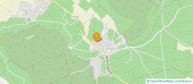 localisation de l'entreprise SCI LE CLOS DU FRECUL  CRAMANT