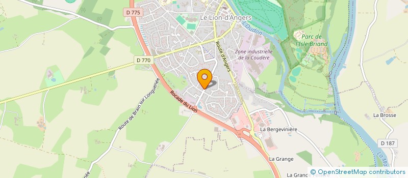 localisation de l'entreprise SCI LE CLOS DU LION  LE LION D'ANGERS