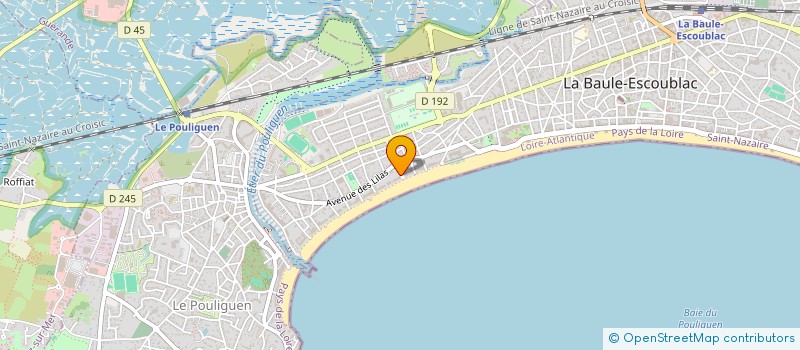 localisation de l'entreprise SCI LE CLOS DU MARAIS  LA BAULE-ESCOUBLAC