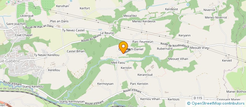 localisation de l'entreprise SCI LE CLOS DU MOULIN  ERGUE GABERIC