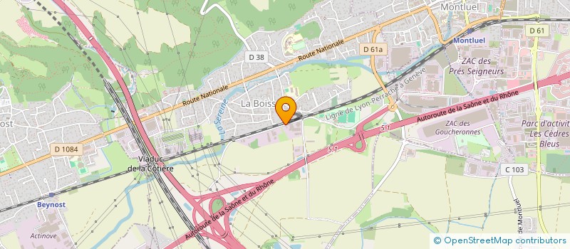 localisation de l'entreprise SCI LE CLOS DU PARADIS  LA BOISSE