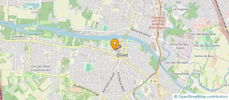 localisation de l'entreprise SCI LE CLOS DU POUTYL  OLIVET