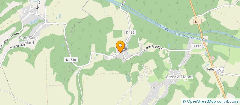 localisation de l'entreprise SCI LE CLOS DU ROI à CRECY-AU-MONT