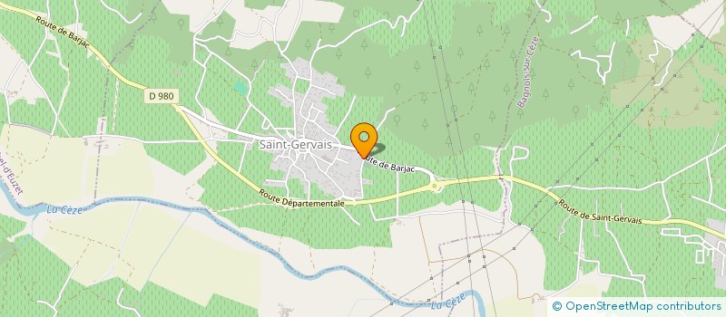 localisation de l'entreprise SCI LE CLOS DU SAUVAGET  SAINT-GERVAIS