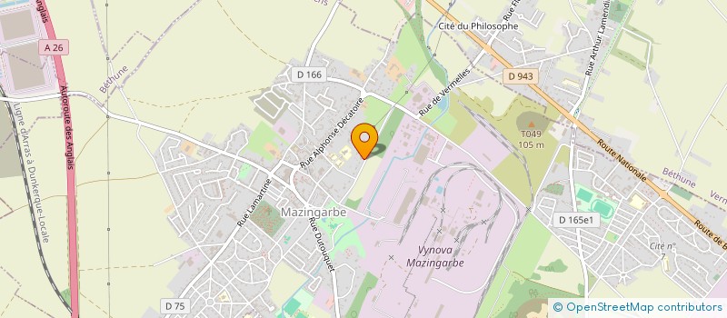 localisation de l'entreprise SCI LE CLOS DU VERGER  MAZINGARBE