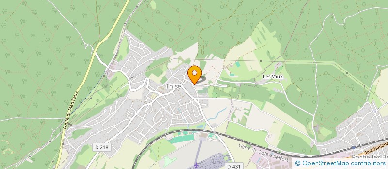 localisation de l'entreprise SCI LE CLOS DU VILLAGE  THISE