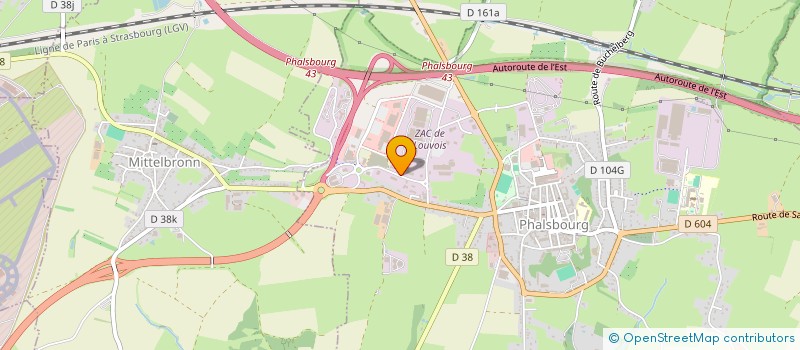 localisation de l'entreprise SCI LE CLOS DU WINKELHOF  PHALSBOURG